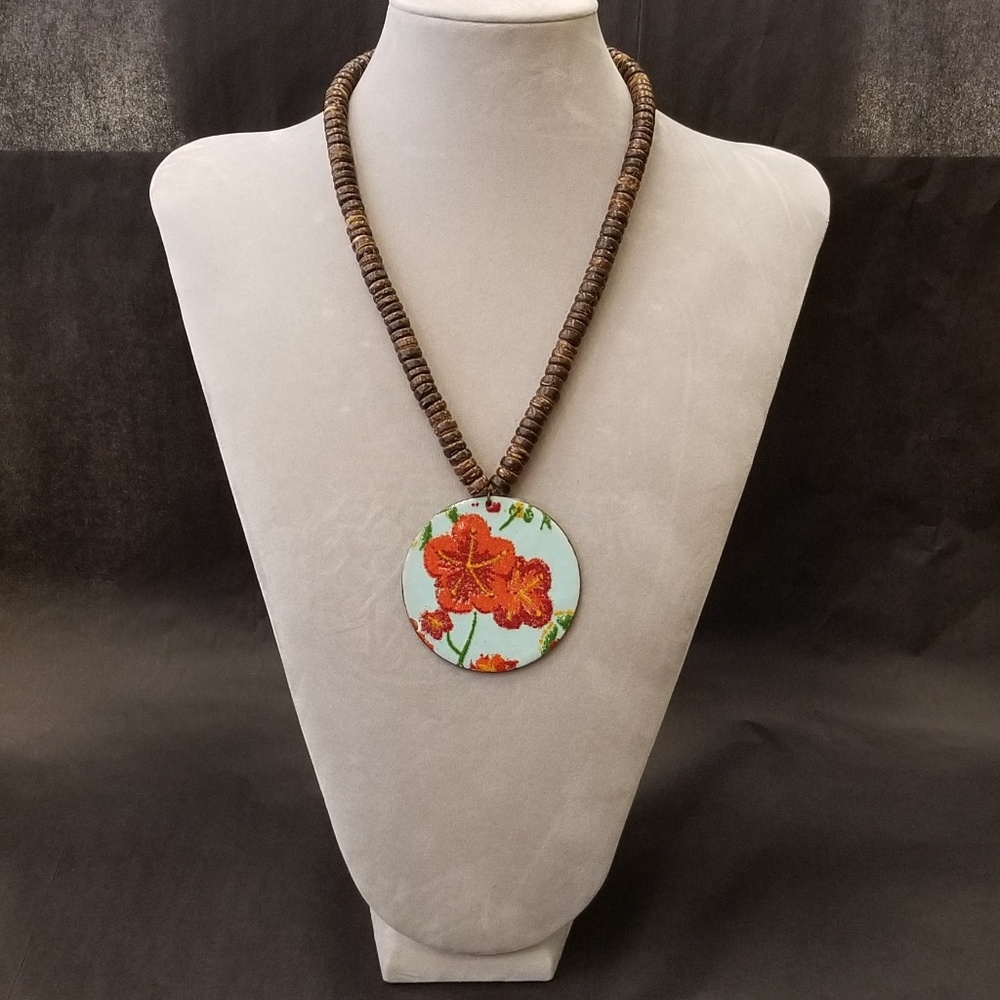 Tropical Enameled Necklace